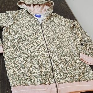 Women’s Seraphine Full Zip Maternity Hoodie Jacket Floral Cozy